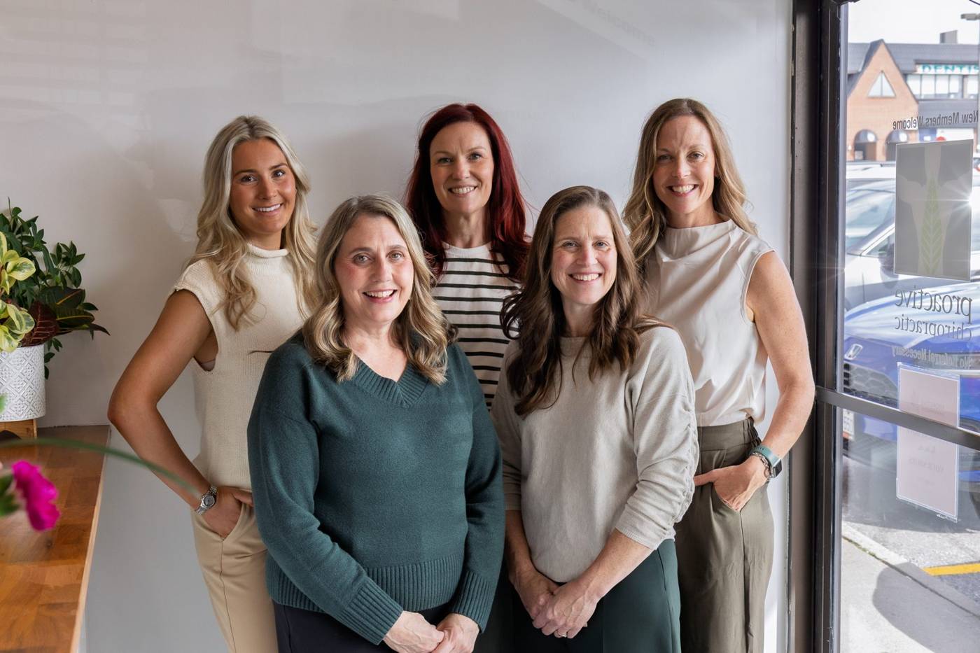 The Proactive Chiropractic team together in the clinic